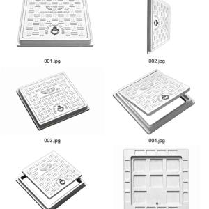 Heavy Fiber Reinforced Polymer- FRP 5 TON Manhole Cover 12 x 12 inch Chamber & Sump Cover Durable and Secure Solution for Basement Protection White