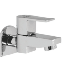 Body Bib Cock for Bathroom with Water Saving Aerator/Brass Spindle Bib Tap with Wall Flange and Teflon Tape for Bathroom