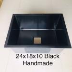 24x18x10 inch Stainless Steel Black Kitchen Sink Hand Made